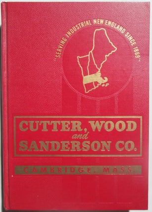 Item #014709 Cutter, Wood and Sanderson Co. Distributors of Machine Tools Industrial Supplies and...