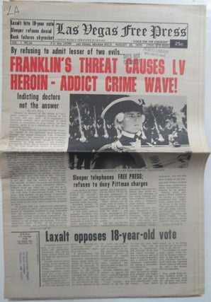Item #014720 Las Vegas Free Press. August 26, 1970. Vol. 1. No. 34. authors