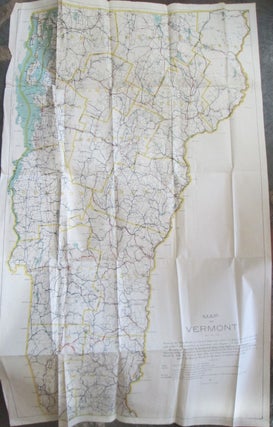 Item #014741 Map of Vermont, Showing the State Roads (etc.) for the Fiscal Year Ending June 30,...