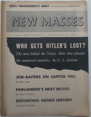 Item #014851 New Masses September 23, 1941. Claude Cockburn