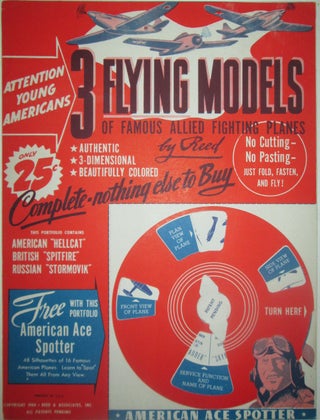 Item #014955 3 Flying Models of Famous Allied Fighting Planes by Reed. Given