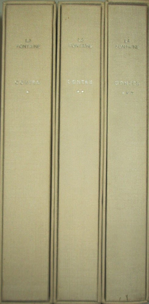 Item #014999 Contes et Nouvelles. Three Volumes. Jean De la Fontaine.