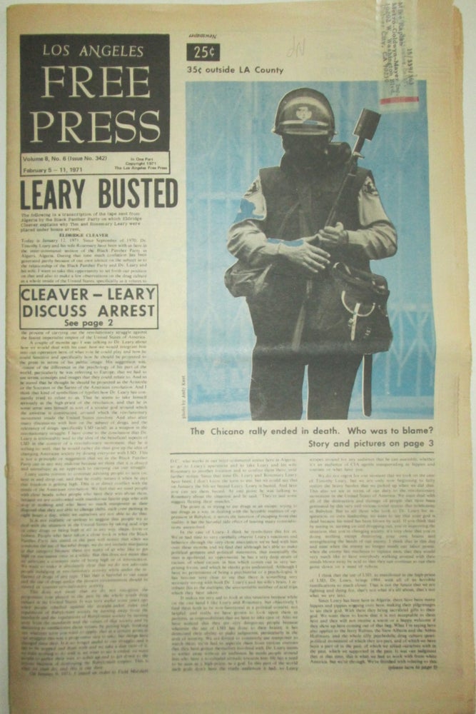 Item #015076 Los Angeles Free Press. February 5-11, 1971. Eldridge Cleaver, Timothy Leary.