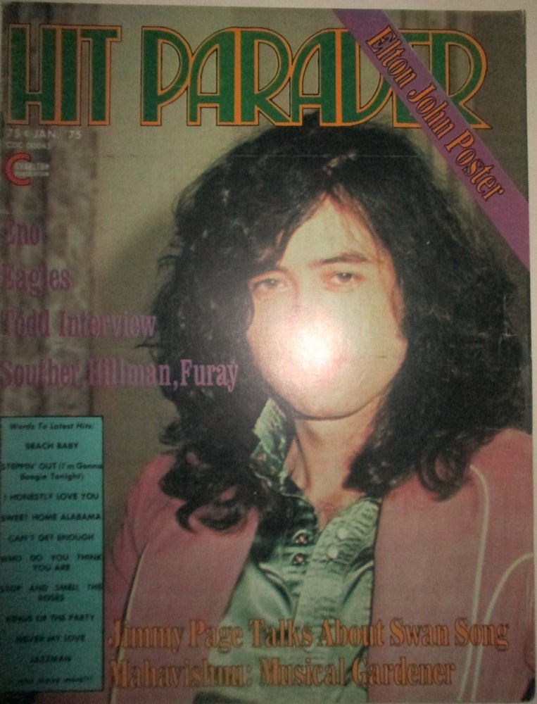 Item #015085 Hit Parader. January, 1975. Lisa Robinson.