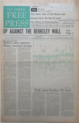 Item #015184 Los Angeles Free Press February 28-March 6, 1969. In two parts, Complete. authors