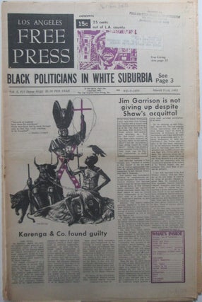 Item #015220 Los Angeles Free Press March 7-14, 1969. In two parts, Complete. Authors