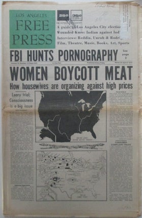 Item #015437 Los Angeles Free Press March 30-April 9, 1973. Charles Bukowski, Paul Krassner