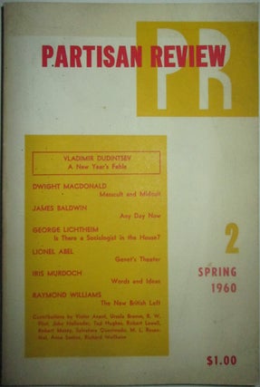 Item #015839 Partisan Review. Spring 1960. James Baldwin, Ted Hughes, Iris Murdoch, Anne Sexton,...