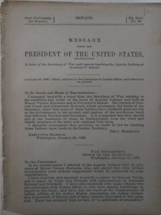 Item #015842 Message from the President of the United States, Transmitting A Letter of the...
