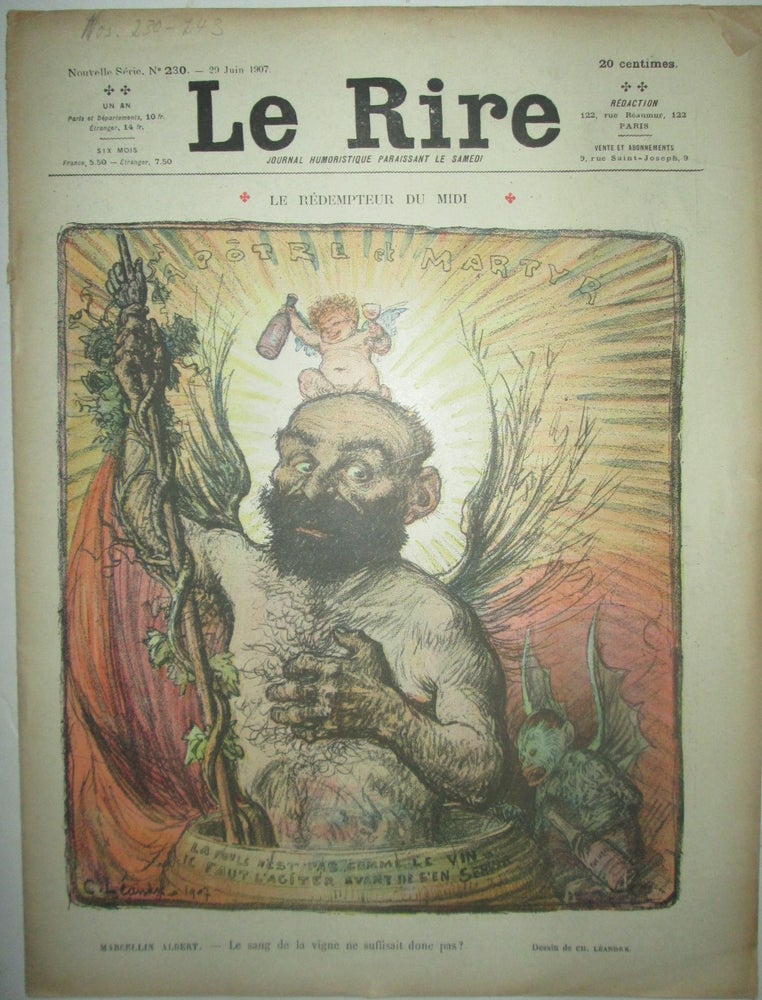 Item #015938 Le Rire. Nouvelle Serie No. 230. Juin 1907. Authors.