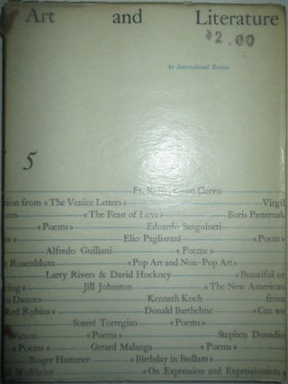 Item #015962 Art and Literature. An International Quarterly. Number 5. Summer, 1964. Boris...