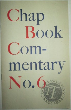 Item #015984 Chap Book Commentary Number VIII. Paul A. Bennett