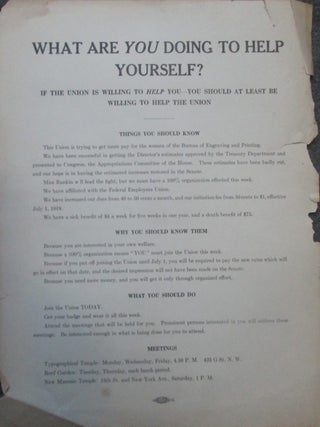 Item #016120 What Are You Doing to Help Yourself? given