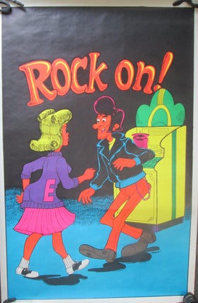 Item #016304 Rock On! Blacklight Poster. Alvaro, artist