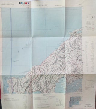 Item #016368 Hiroshima. Central Japan. August 1945 Map. given