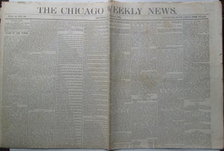 Item #016377 The Chicago Weekly News. Thursday April 6, 1882. With news on the death of Jesse...