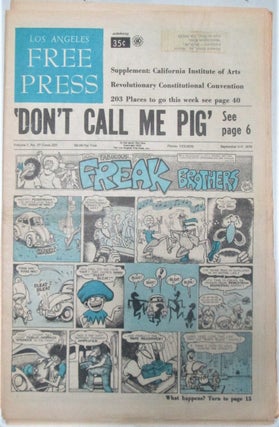 Item #016423 Los Angeles Free Press. September 11-17, 1970. Parts I and II, Complete. authors
