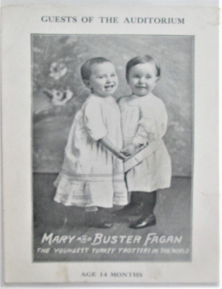 Guests of the Auditorium. Mary and Buster Fagan, the Youngest Turkey ...
