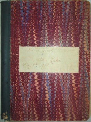 Item #016521 Nervous System and Other Human Anatomy/Physiology related Commonplace Book. Albie Liska