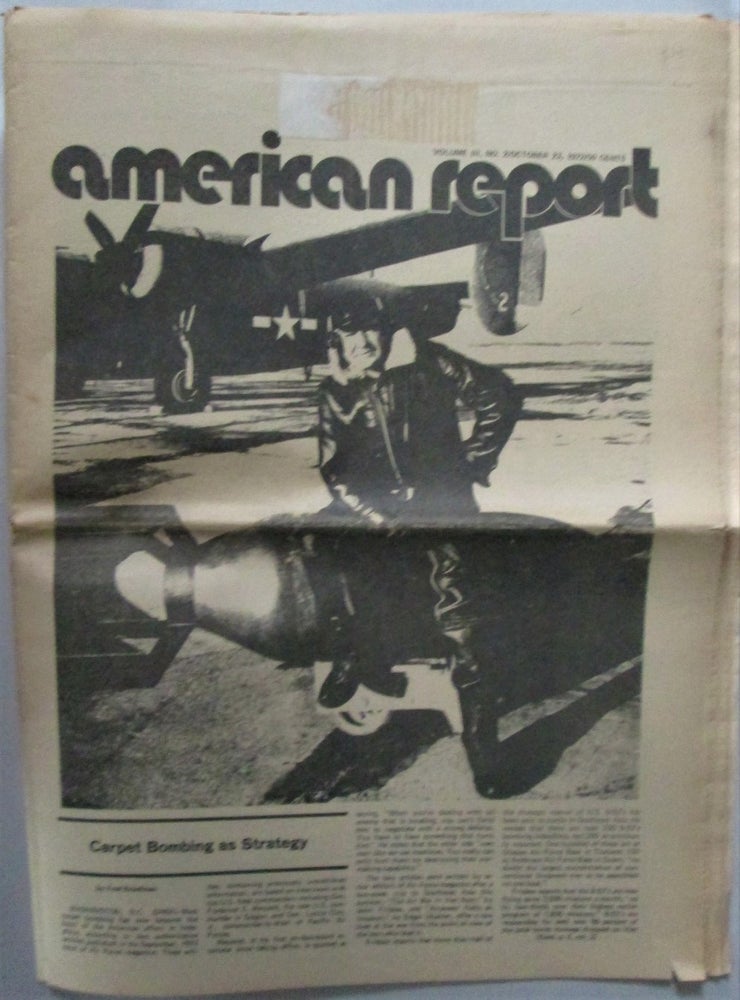 Item #016564 American Report. October 23, 1972. Volume III, No. 2. authors.