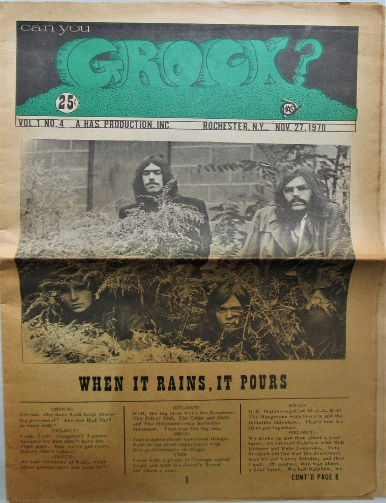 Item #016588 (Can you) Grock? Vol. 1 No. 4. Nov. 27, 1970. Authors.