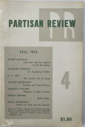 Item #016590 Partisan Review. Fall 1955. Andre Malraux, Vladimir Nabokov, Theodore Roethke