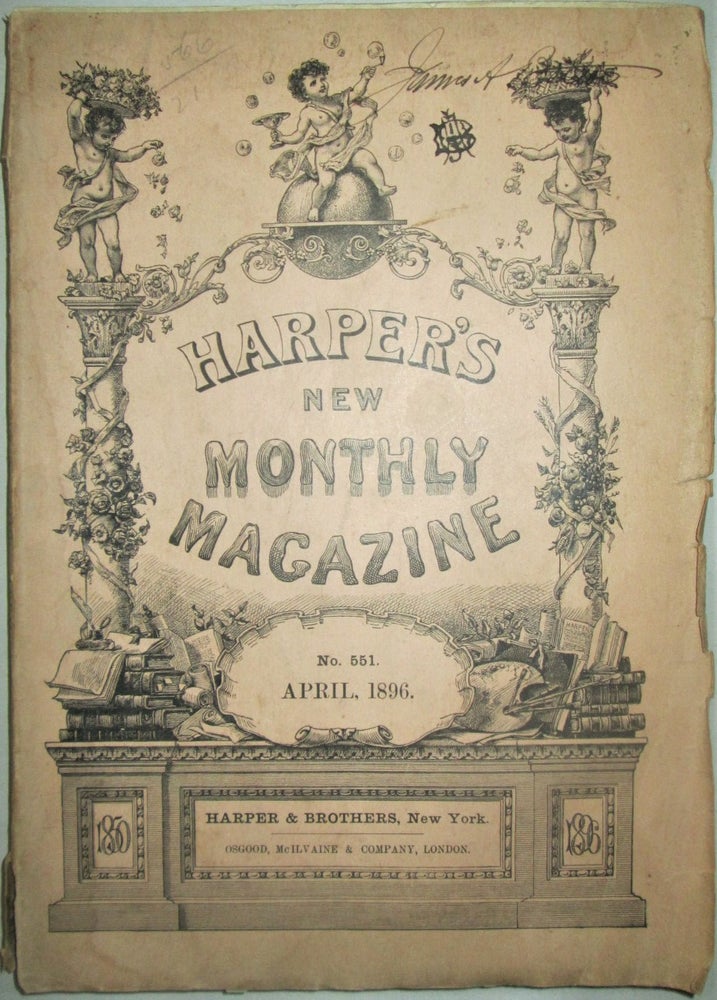Item #016592 Harper's New Monthly Magazine. April, 1896. Theodore Roosevelt, Mark Twain.