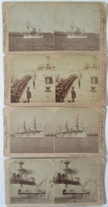 Item #016626 Stereoscope Photos of United States Navy ships. Four Slides. given