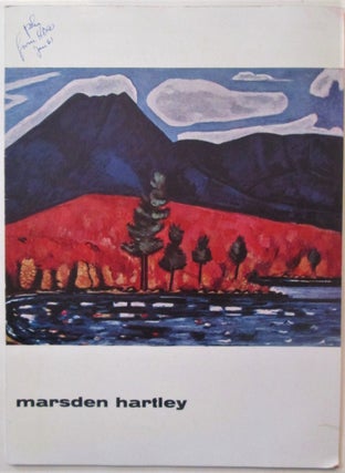 Item #016636 Marsden Hartley. Marsden Hartley, artist