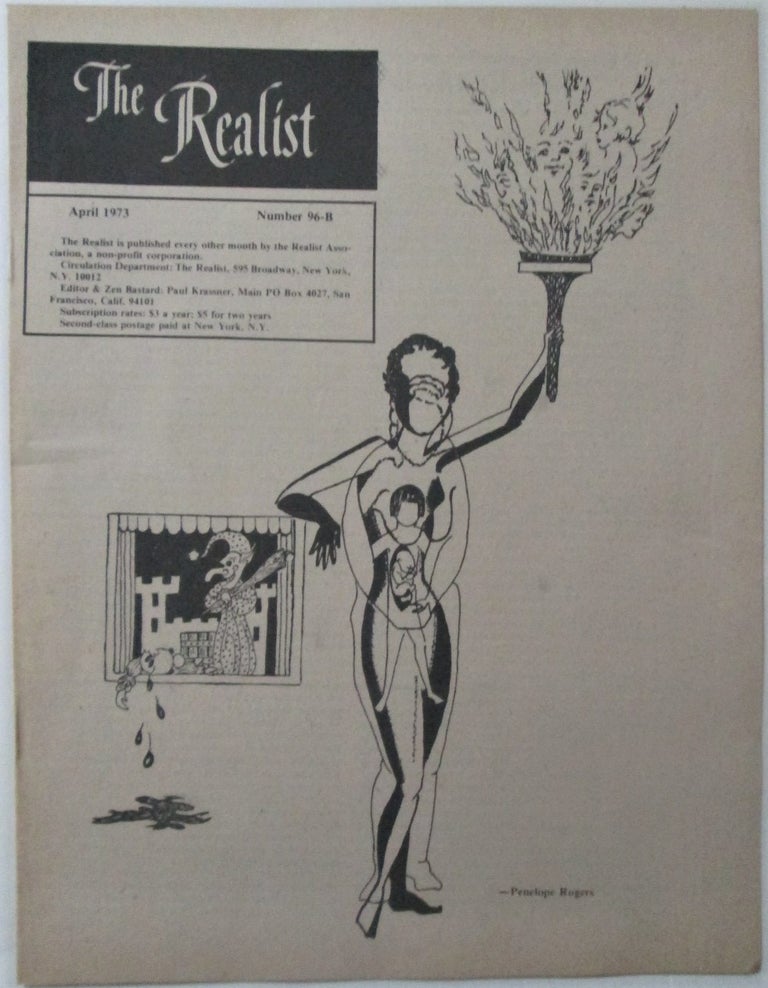 Item #016665 The Realist. April, 1973. No. 96-B. Lia Stahrlite, Norma Stafford, Carole Levine.