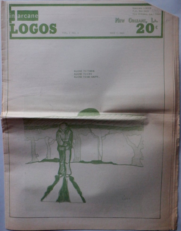 Item #016877 In Arcane Logos. May 7, 1969. Vol. 1 No. 4. authors.