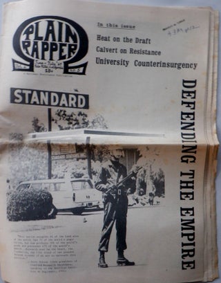 Item #016924 Plain Rapper. June-July 1969. Vol. 1 No. 5. Underground Press, Authors