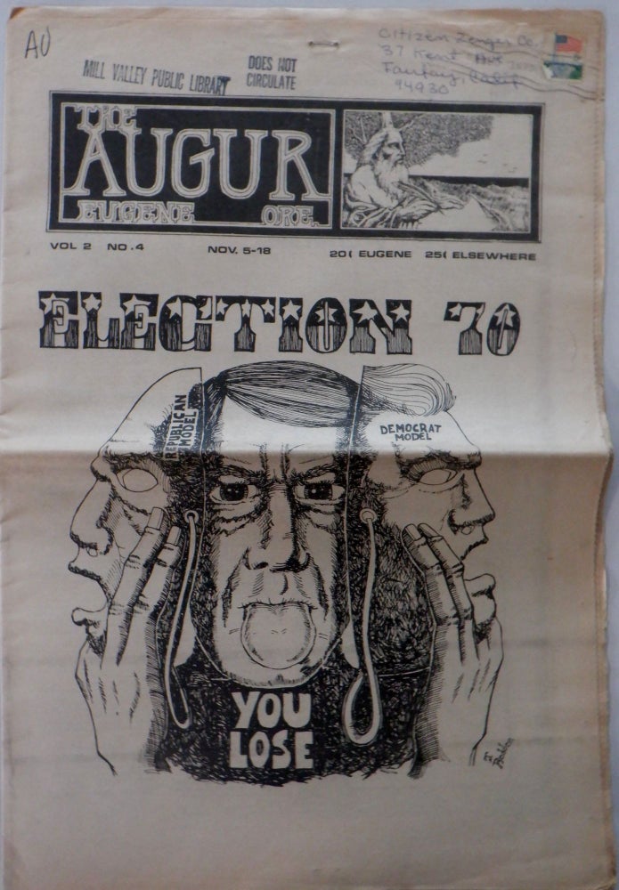 Item #016934 The Augur. Nov. 5-18 (1970). Vol. 2. No. 40. Authors.