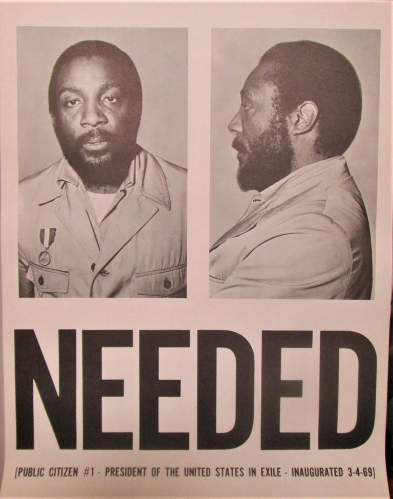 Item #016944 Needed (Public Citizen #1-President of the United States in Exile-Inaugurated 3-4-69). [Dick Gregory Poster]. given.