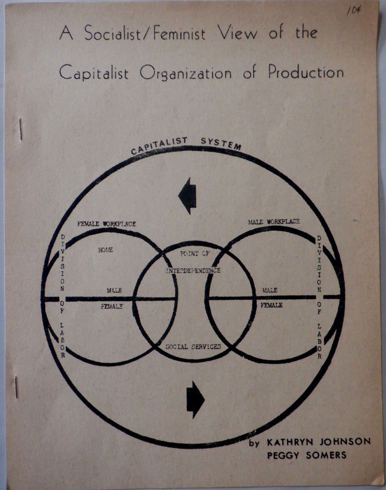 Item #017040 A Socialist/Feminist View of the Capitalist Organization of Production. Kathryn Johnson, Peggy Somers, Margaret.