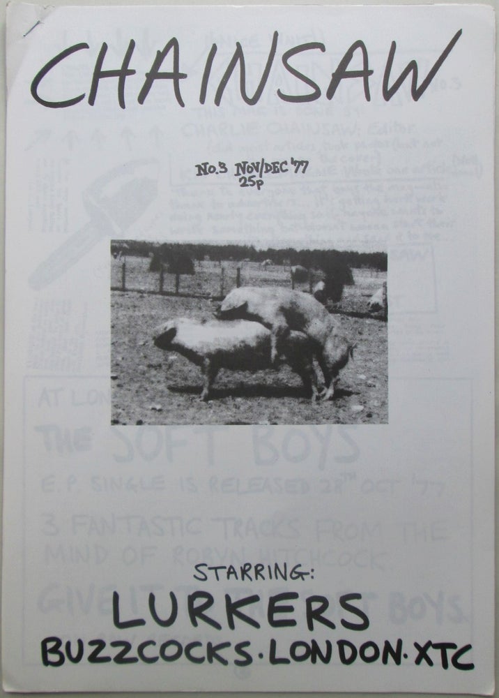 Item #017044 Chainsaw Fanzine. No. 3. Nov-Dec. 1977. Charlie Chainsaw.