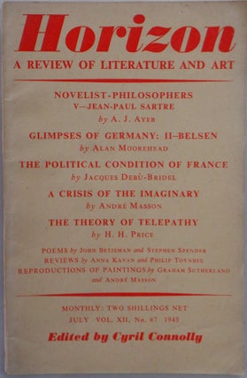 Item #017064 Horizon. A Review of Literature and Art. July 1945. John Betjeman, Stephen Spender,...