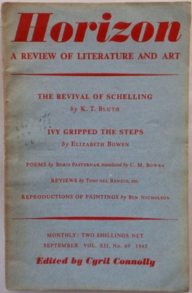 Item #017108 Horizon. A Review of Literature and Art. September 1945. Elizabeth Bowen, Boris...