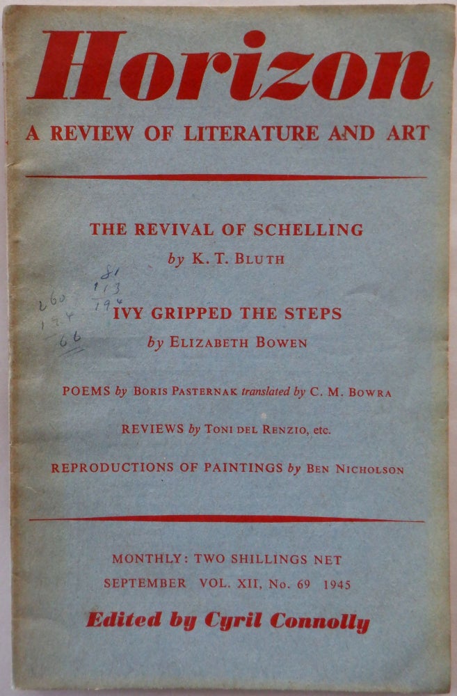 Item #017108 Horizon. A Review of Literature and Art. September 1945. Elizabeth Bowen, Boris Pasternak, Ben Nicholson, artist.