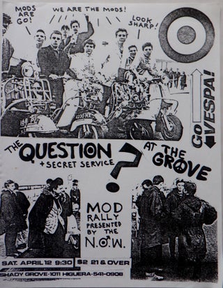 Item #017238 The Question and Secret Service at the Grove. Mod Rally Presented by The N.O.W. Mod...