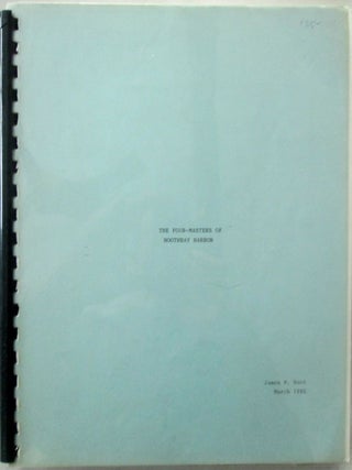 Item #017271 The Four-Masters of Boothbay Harbor. James W. Hunt