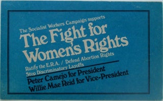 Item #017492 The Socialist Workers Campaign Supports the Fight for Women's Rights. given