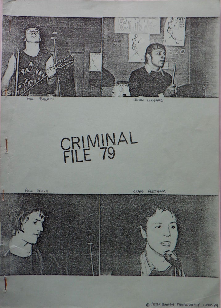 Item #017508 Criminal File 79. Paul Belami.
