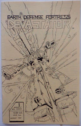 Item #017597 Earth Defense Fortress Devastator. Wright/Wei Comics 1. August, 1987. Tien En Wei,...