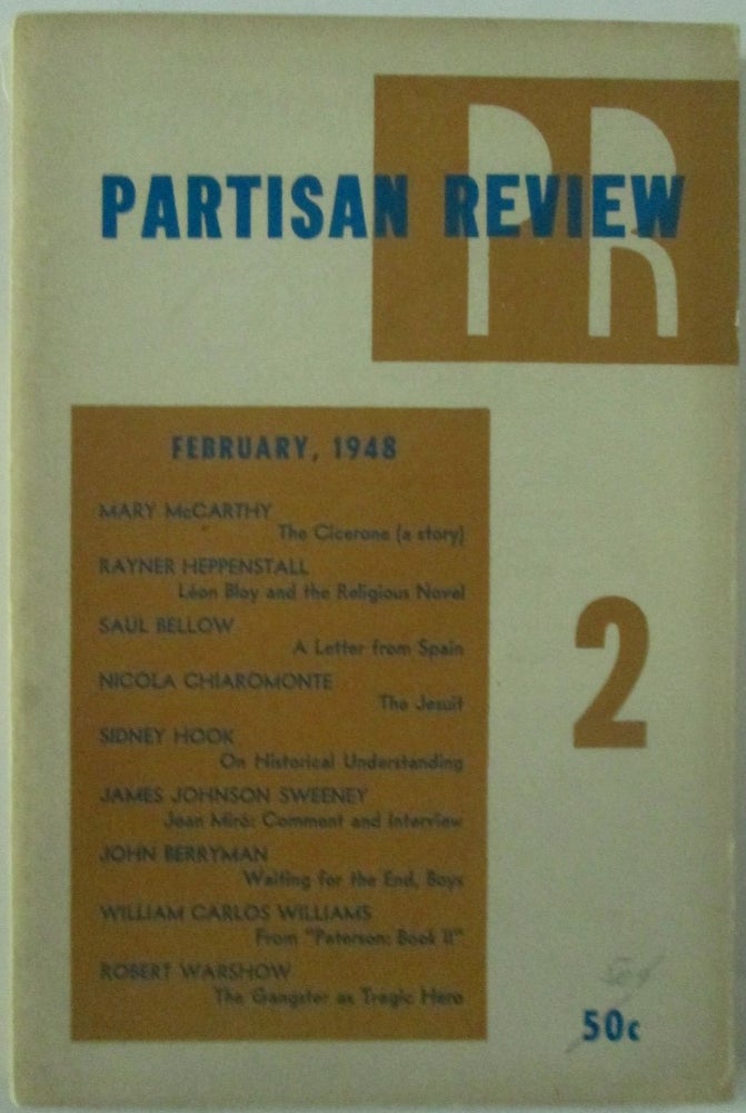 Item #017810 Partisan Review. February, 1948. Saul Bellow, John Berryman, William Carlos Williams.