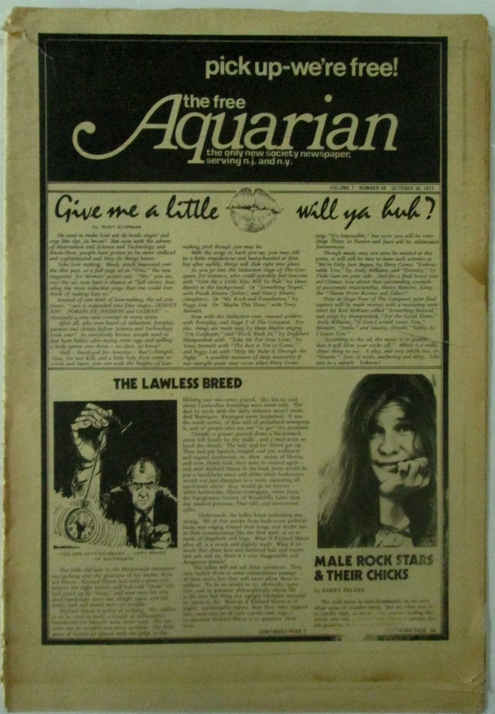 Item #017815 The Free Aquarian. October 30, 1973. authors.