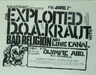 Item #017830 Goldenvoice Presents The Exploited, D.O.A. and Kraut with Bad Religion and Love...