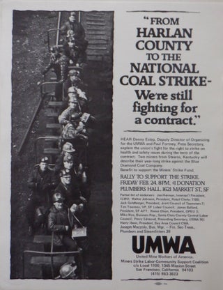 Item #017863 From Harlan County to the National Coal Strike-We're Still Fighting For a Contract....
