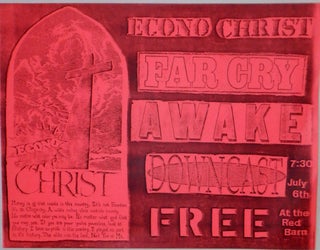 Item #017892 Econochrist, Far Cry, Awake, Downcast July 6th at the Red Barn Concert Flier/Handbill