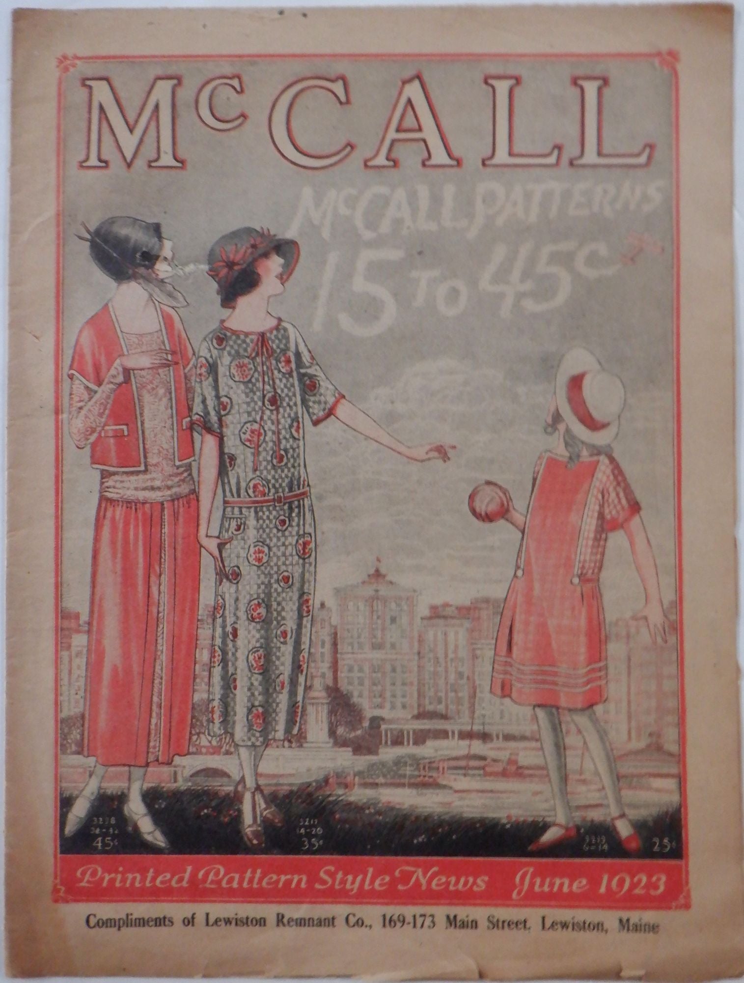 McCall. Printed Pattern Style News June 1923